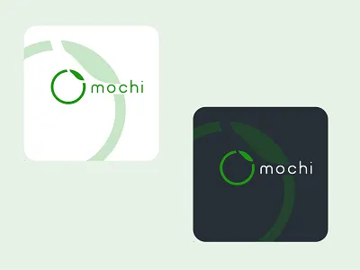 Mochi logo app branding concept design digital icon illustration logo