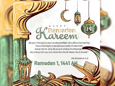 Ramadan Mubarak Template coronavirus covid19 design facebook poster ramadan kareem ramadhan social media twitter feed