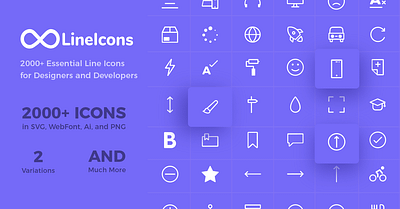 Free Line Icons branding design developer icon illustration line line icons svg ui ux vector web