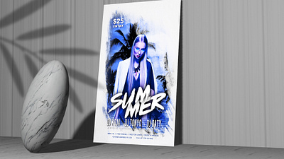 Summer Party Free Flyer Template event flyer flyer flyer free flyer psd free flyer template free free psd flyer minimal minimalis minimalist night night party nightclub psd summer techno template