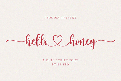 Hello Honey - a chic script font branding calligraphy calligraphy font elegant font font font design fonts graphic design lettering logo font logo fonts lovely font modern font retro font script font typeface typeface design typefaces typography vintage font
