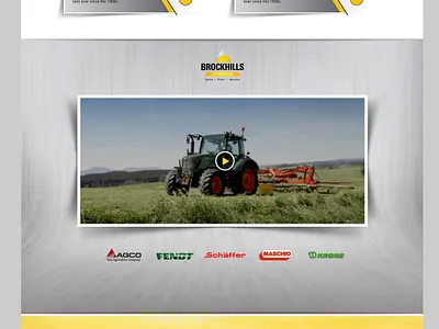 Brockhills Home Page home page landing page typography web design