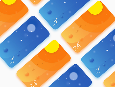 Weather cards designers ui uiux uiuxdesign uiuxdesigner ux vector