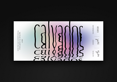 Calvados label analogue apple bottle branding brandy design drink gradient illustration label minimal typography