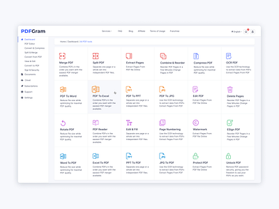 PDF Editor Online Service Design dashboad dashboard design figma figma design interface interface design online service pdf pdf service saas saas design saas website service design ui design ux ux design uxui website design