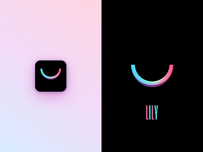 lily app branding dark design ecommerce app fashion flat gradient icon illustration logo logos logotype minimal promo shopping shopping app shopping bag store vector