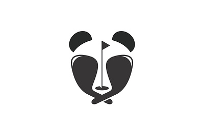 Panda Golf Logo animal logo brand brand identity branding company logo cute logo design general logo golf logo graphic design logo logo design logoground logos minimalist modern panda logo sport logo technologi logo visual identity