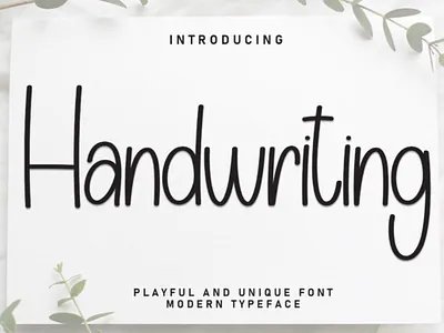 handwriting brush font