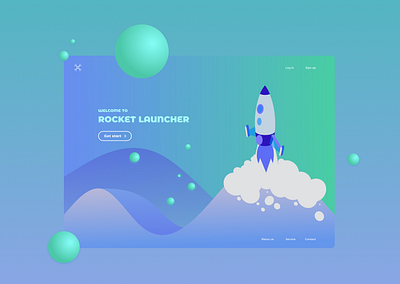 Rocket Launcher ui ux webdesign website