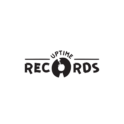 Uptime Records - Record Label 50dayslogochallenge brand branding dailylogochallenge design dlc identity illustrator label labeldesign lettering logo music recordlabel records typography vector vinyl vinyl cover vinyl record