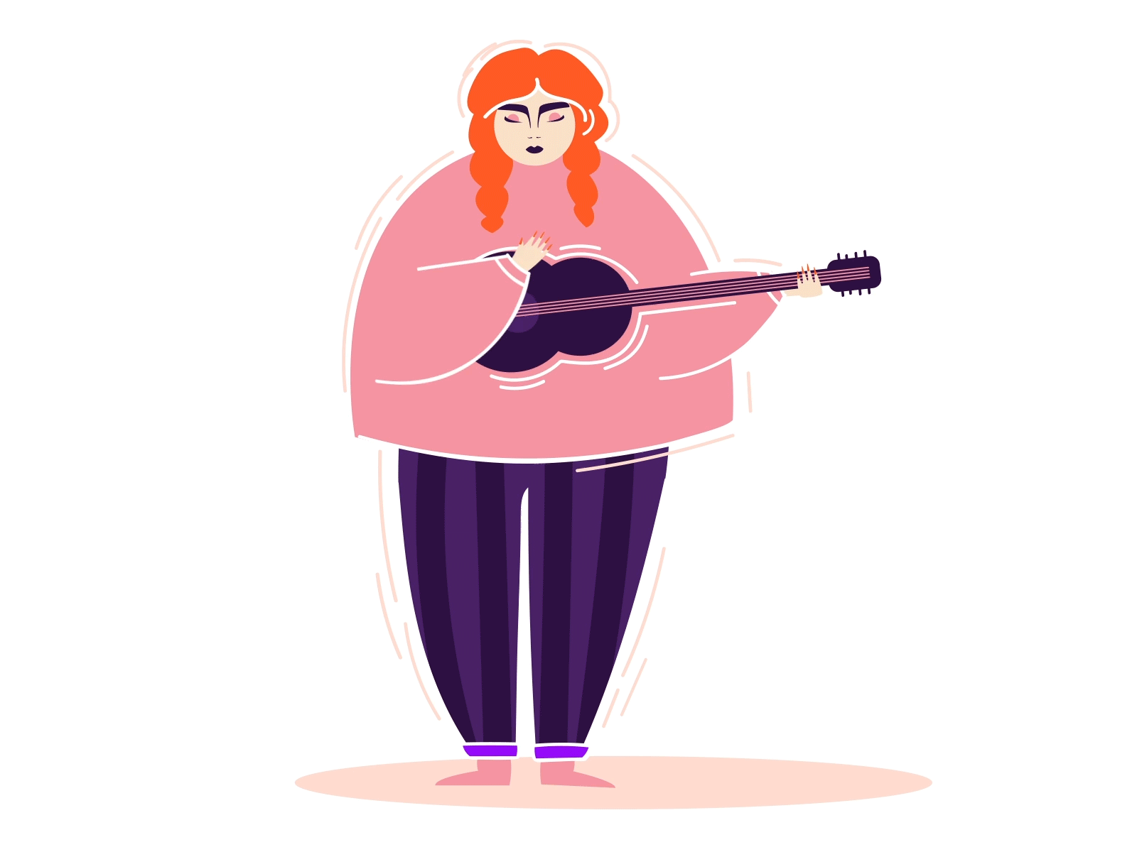 IT'S COUNTRY MUSIC, BABY 2d animation after effects animation charcter design illustration motion motion design traditional animation vector