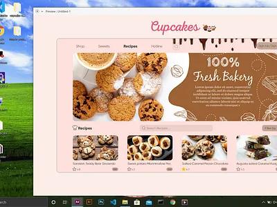 Confectionery design minimal ui ux web website
