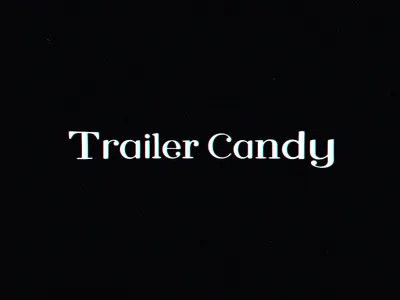 🍭Trailer Candy Logo Animation 2d animation branding design flat logo logo animation motion motion design typography vector