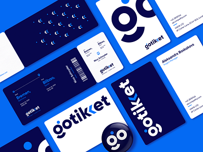 Gotikket Identity Design brand design brand identity branding branding design business card design design studio graphic design icon identity design logo logo design logotype ticket travel traveling typography user experience web wordmark