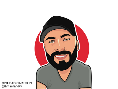 Bighead Cartoon artwork avatar bigheadcartoon cartoon character digital art draw illustration portrait vector vexel