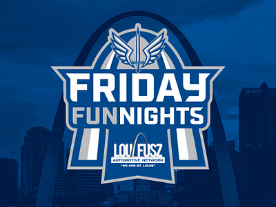 St. Louis BattleHawks Friday FUNNights Brand Identity arch battlehawks football marketing partnership ribbon sponsorship sports brand sports branding sports design st louis typography