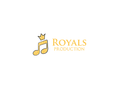 Royals Production app brand design freelance icon logo logotype music royal