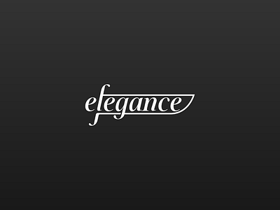 elegance app black calligraphy design elgance logo logotype sword white white and black