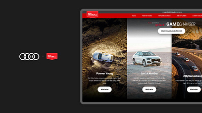 Gamechanger — Audi Certified :Plus adobe xd art direction automotive branding car color design graphic design ui uiux ux