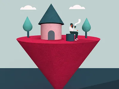 Clear skies, peace and quiet. A gift we never asked for. covid19 design graphic illustration