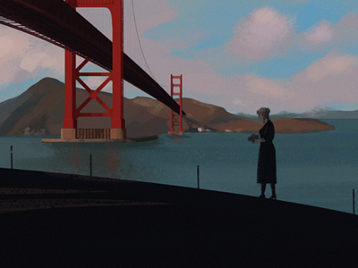 Vertigo alfredhitchcock film filmlover frame goldengatebridge lady movie sanfrancisco vertigo