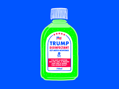 I'm not a doctor... donald trump handdrawn illustration typography