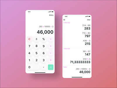 Daily UI 004 - Calculator adobe adobexd app calculator calculator ui creative dailu ui 004 dailychallenge dailyui design figma figmadesign mobile ui uiux userinteraction userinterface