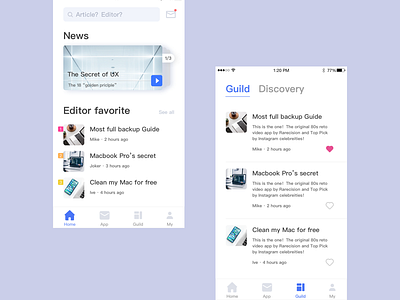 News App practice ui