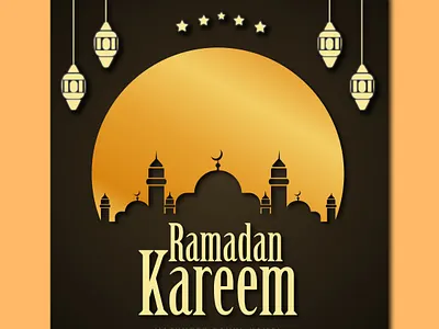 Ramadan greetings design illustration illustrator