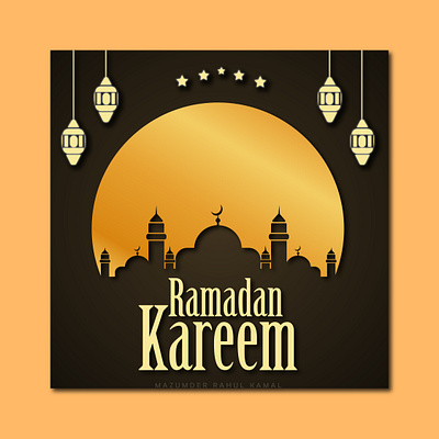Ramadan greetings design illustration illustrator