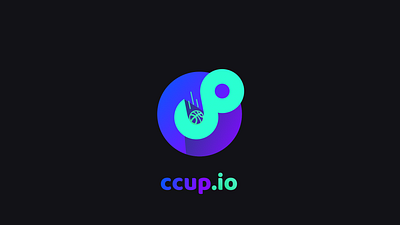 CCUP.io logo animation 2d animated gif app brand branding design dribbble illustration motion motion design