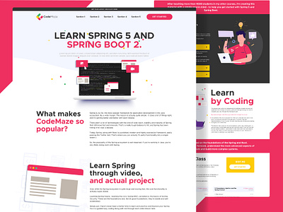 Online Course Landing Page branding design designer hero banner hero image homepage homepage design landing landing page design landingpage webdesign website website design