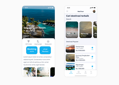 travel app redesign