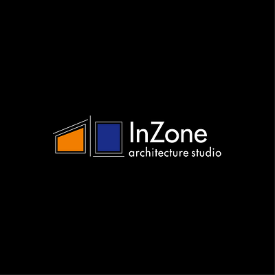 Architecture studio Logo architecture architecture logo blue logo branding complementary colors design geometric design illustrator lines logo logo concept logodesign mark orange logo ui ux watermark web