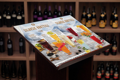 Il Patio restaurant. Hot cocktail menu. 2020 design illustration layout layoutdesign typography vector