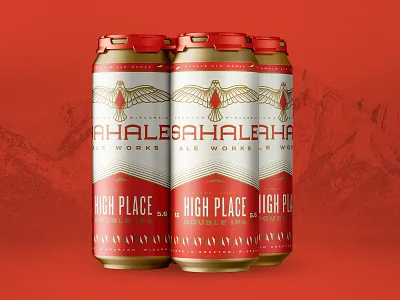 Sahale 4 pack ale beer branding falcon mountain packaging
