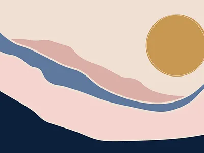 Flowy Mural Concept abstract color flow illustraion illustrator mural mural concept mural design pastel pink