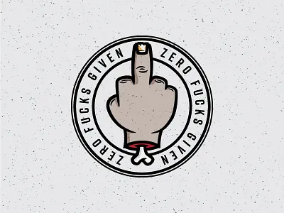 ZeroF cks 0 bone finger finger nail flip off hand icon middle finger vector zero