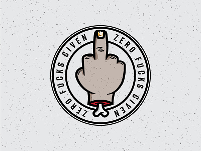 ZeroF cks 0 bone finger finger nail flip off hand icon middle finger vector zero