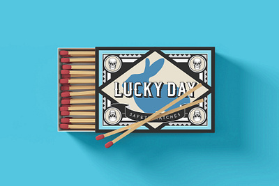 Lucky Day Matchbox Packaging design matchbook matchbox package design packagedesign packaging packaging design typogaphy