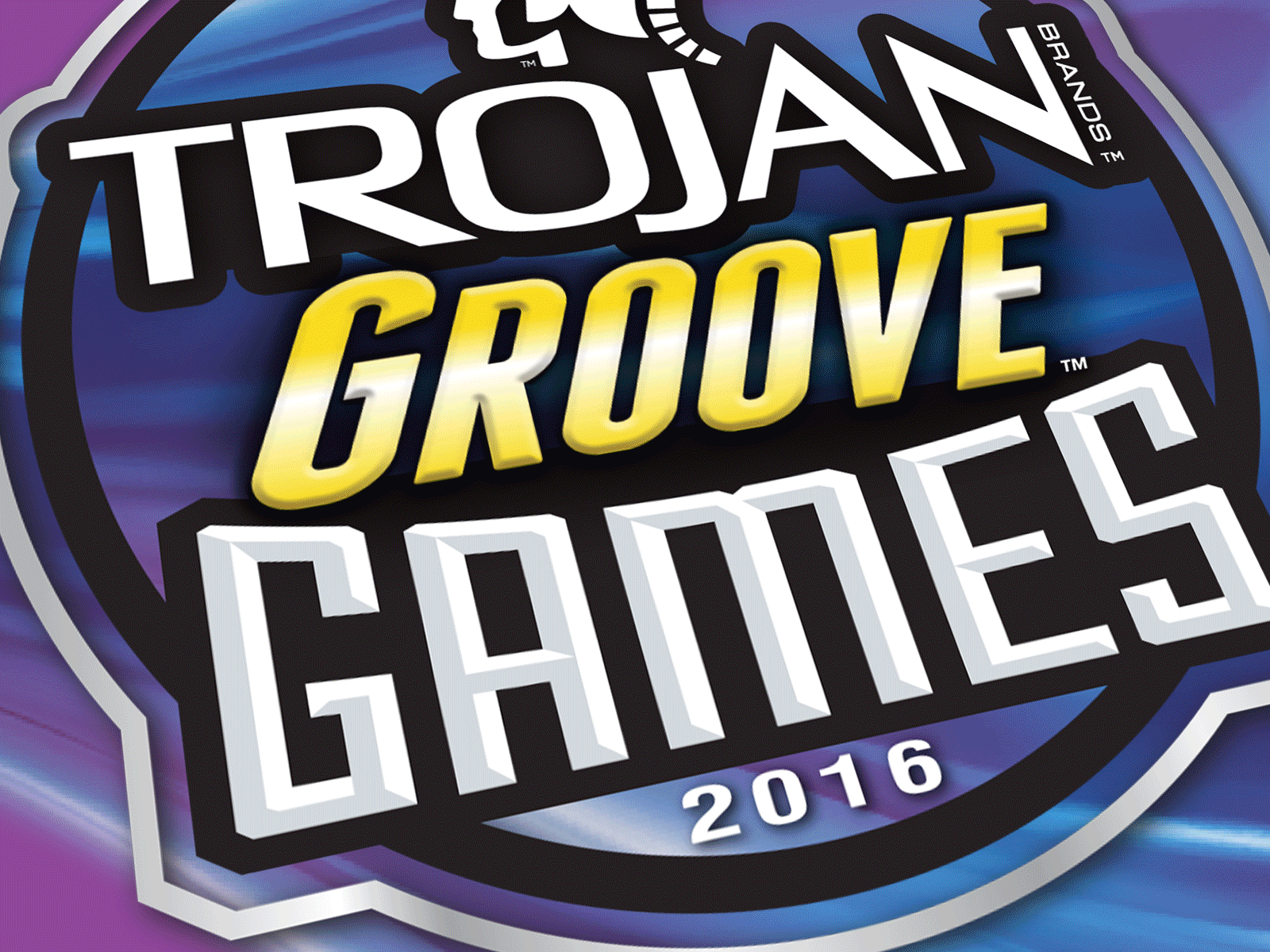 Trojan Groove Games MMXVI 3d letters 3d type art direction athletic badge logo branding design custom typography dimensional event design graphic design lettering letters logos olympic games roman numerals sexual health sports branding type art type design typography