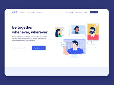 Video app landing page branding graphic design illustration landing page design landingpage ui ui design ux
