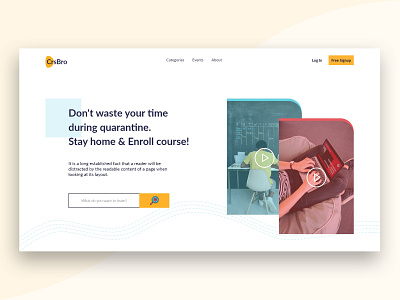 CrsBro Home page color palette colorful course dailychallenge dailyui homepage minimal modern nabilemonn onlinecourse typographic typography uiux user interface design userinterface ux webpage webpagedesign webui webuiuxdesign