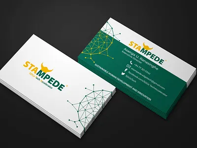 Business Card Design - STAMPEDE Organization business card businesscard mockup vcard