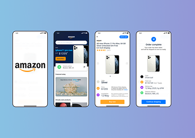 Amazon Mobile App Redesign amazon app design branding design ecommerce app ecommerce design ios app ios app design iphone mobile mobile app mobile app design online shopping ui ui design