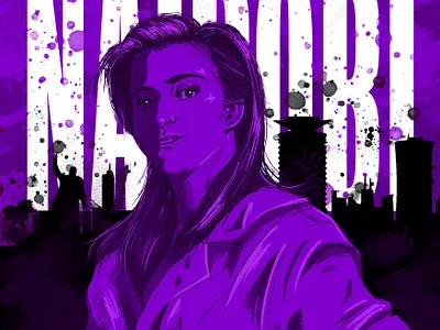 MONEY HEIST | NAIROBI art fanart film illustration moneyheist netflix series typography