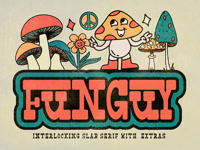 Funguy - Interlocked Slab Serif Font