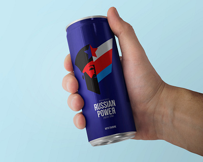 RUSSIAN POWER ENERGY DRINK LOGO REDESIGN energy drink logo design product russian