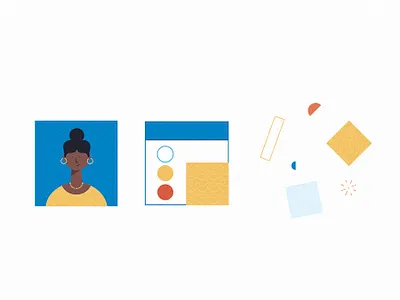 Identiq characters design illustration logo ui vector vectors