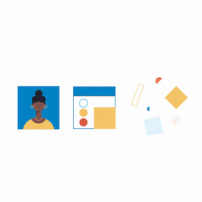 Identiq characters design illustration logo ui vector vectors